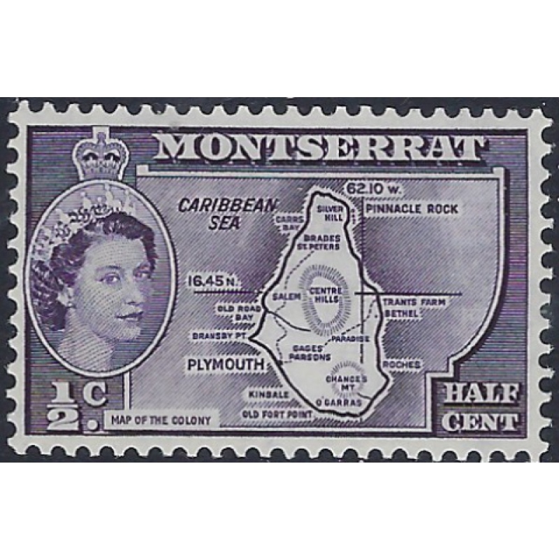 Montserrat 129 MH 1956 issue (ad1103)