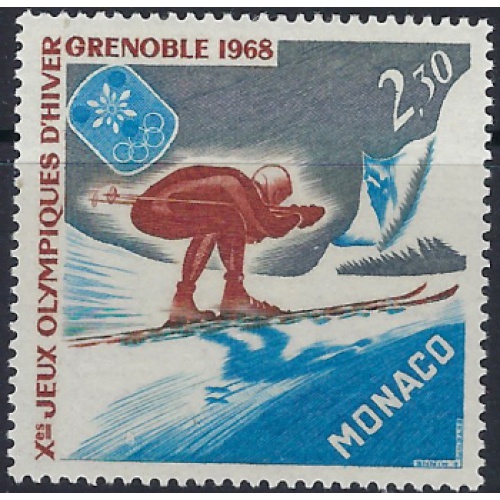 Monaco 671 MNH 1967 Olympics (ad1111)