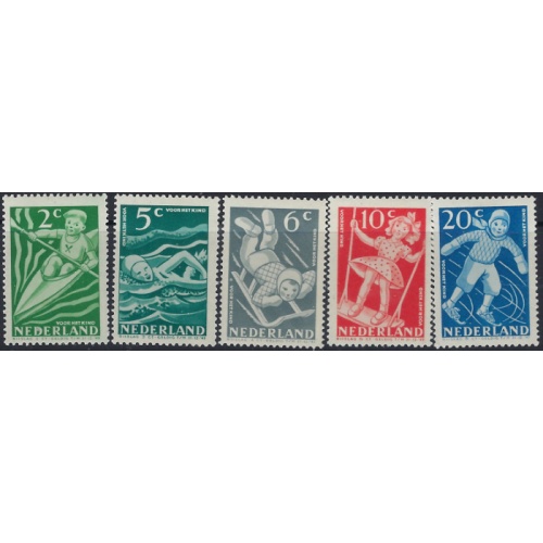 Netherlands B189-93 MH 1948 Children Playing (ad1123)