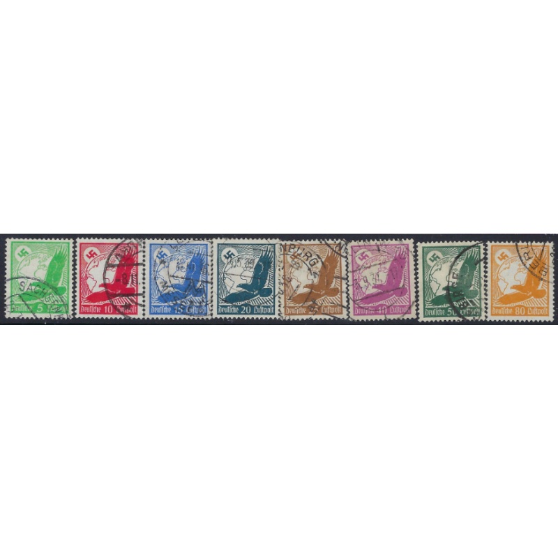 Germany C46-53 Used 1934 Part set (ad1172)