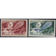 Malagasy 288-89 MH 1954 Birds (ad1174)