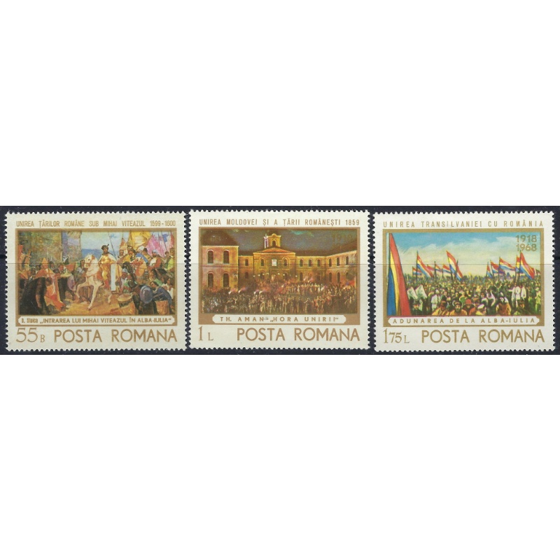 Romania 2055-57 MNH 1968 Paintings (ad1176)
