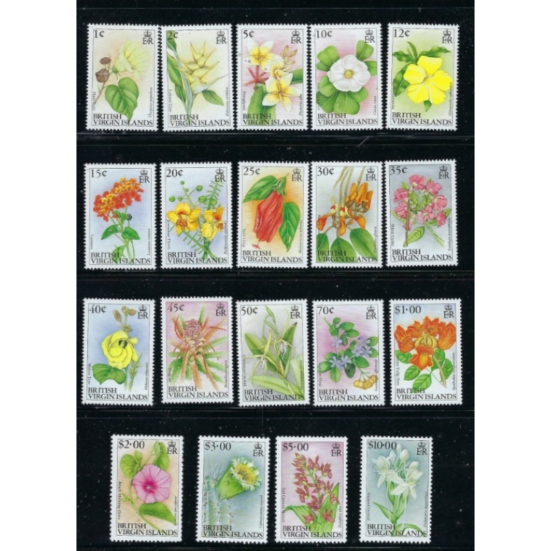 British Virgin Is 692-710 MNH 1991-92 set (ad1185)