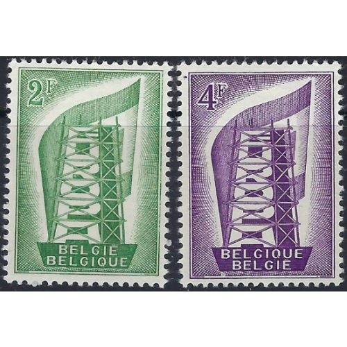 Belgium 496-97 MLH 1956 Europa (ad1193)