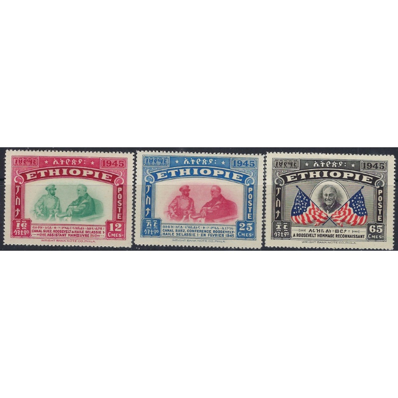 Ethiopia 278-80 MH 1947 Part set (ad1240)