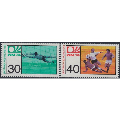 Germany 1146-47 MNH 1974 Soccer (ad1244)