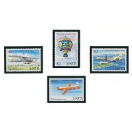 St Kitts 123-26 MNH 1983 Manned Flight Bicentennial (ad1247)