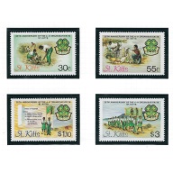 St Kitts 153-56 MNH 1984 4-H Organization anniversary (ad1268)