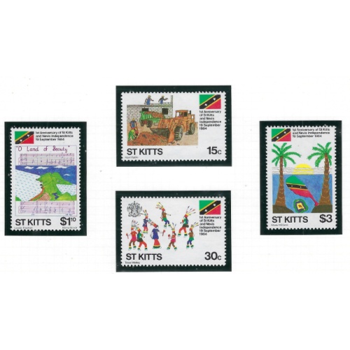 St Kitts 157-60 MNH 1984 Independence anniversary (ad1269)