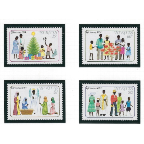 St Kitts 161-64 MNH 1984 Christmas (ad1270)