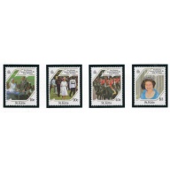 St Kitts 177-80 MNH 1986 QEII Birthday (ad1273)