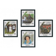 St Kitts 185-88 MNH 1986 Overprints (ad1276)