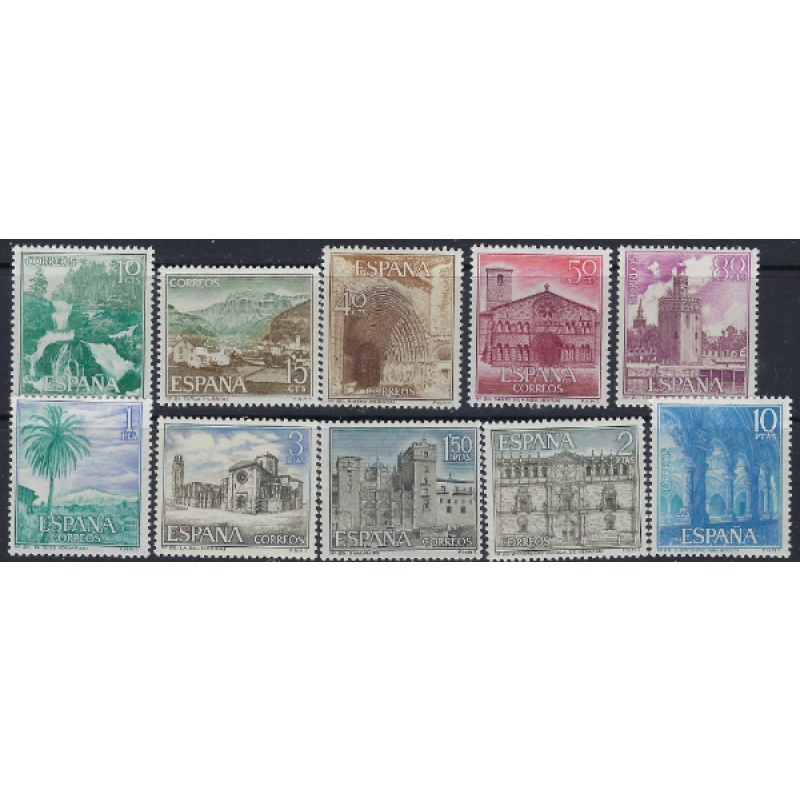 Spain 1353-62 MNH 1966 set (ad1285)