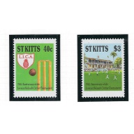 St Kitts 230-31 MNH 1988 Cricket (ad1307)