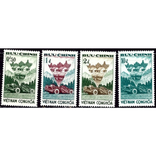 South Vietnam 181-84 MH 1961 set (ad1310)