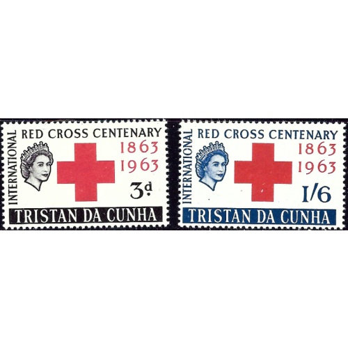 Tristan da Cunha 69-70 MNH 1964 Red Cross (ad1313)