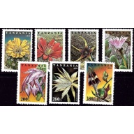 Tanzania 1388-92 MNH 1995 Cactus Flowers (ad1315)