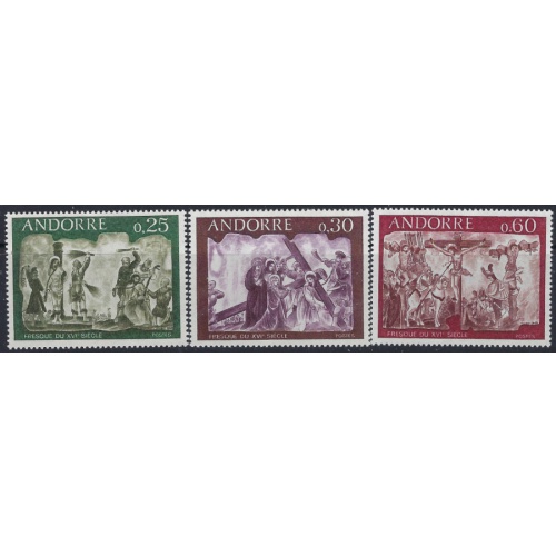 French Andorra 185-87 MNH 1968 set (ad1323)