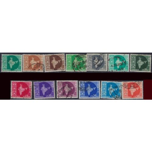 India 275-87 Used 1957-58 Partial Set (ad1331)