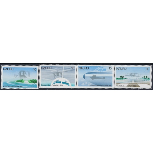 Nauru 191-94 MNH 1979 Powered Flight Anniversaru (ad1361)