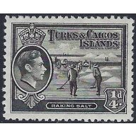 Turks and Caicos 78 MH 1938 issue (ad1372)