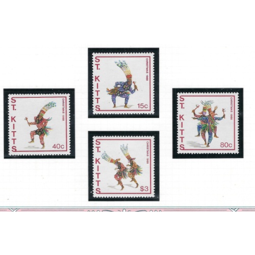 St Kitts 235-38 MNH 1988 Christmas (ad1374)