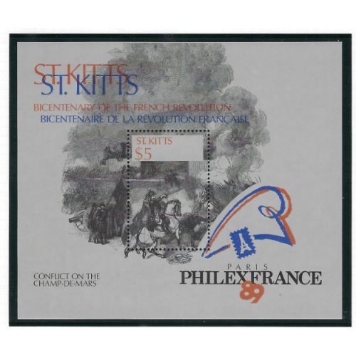 St Kitts 253 MNH 1989 souvenir sheet (ad1385)