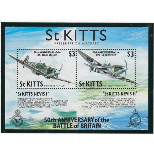 St Kitts 289 MNH 1990 Anniversary of Battle of Britain (ad1390)