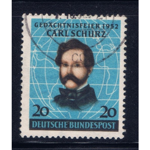 Germany 691 Used 1952 Carl Schurz (ad1397)