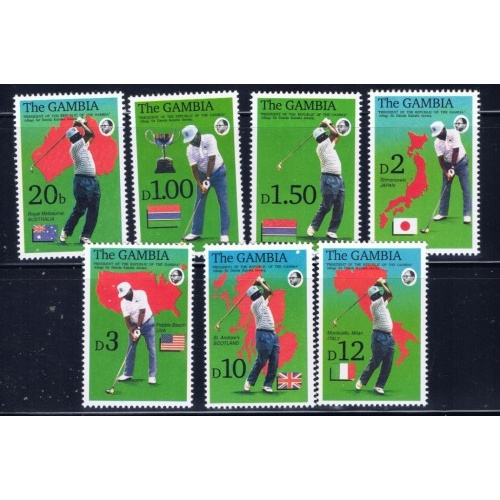 Gambia 1306-12A MNH 1992 Golf (ad1401)