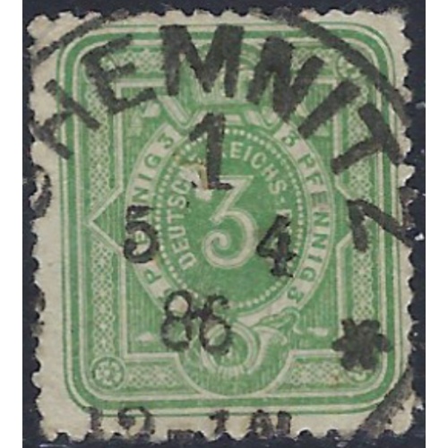Germany 29 Used 1875 issue; trimmed perfs left side (ad1428)