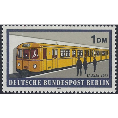 Germany Berlin 9N310 MNH 1971 Train (ad1456)