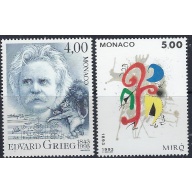 Monaco 1886-87 MNH 1993 part set (ad1475)