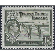 Turks and Caicos 86A MH 1945 issue (ad1477)