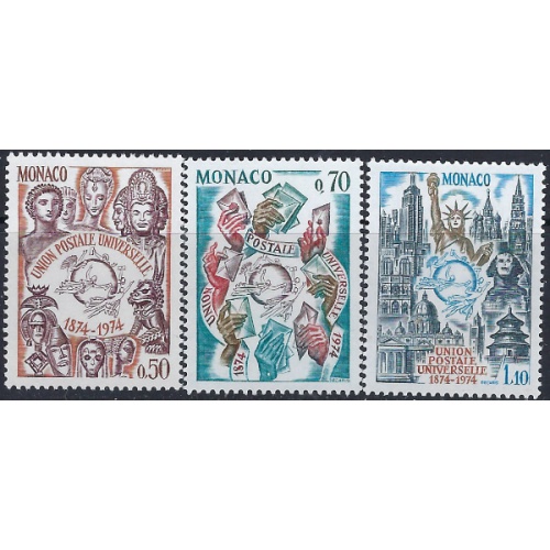 Monaco 900-02 MNH 1974 set (ad1484)