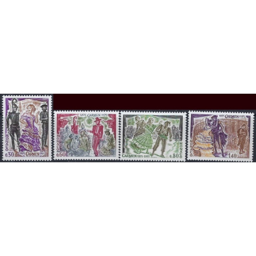 Monaco 964-67 MNH 1975 Opera Carmen (ad1486)