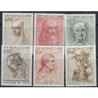 Monaco 737-42 MNH 1969 Da Vinci (ad1488)