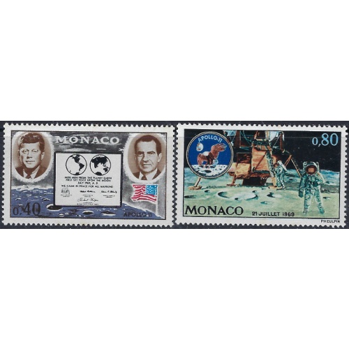 Monaco 772-73 MNH 1970 set (ad1501)