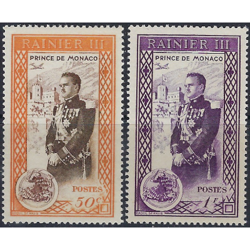 Monaco 248-49 MNH 1950 issues (ad1503)