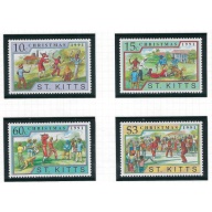St Kitts 328-31 MNH 1991 Christmas (ad1518)