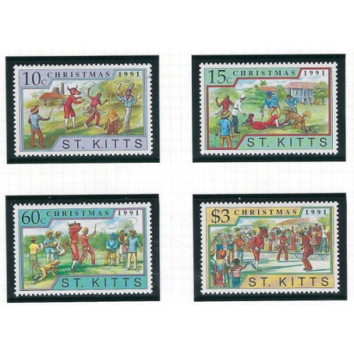 St Kitts 328-31 MNH 1991 Christmas (ad1518)