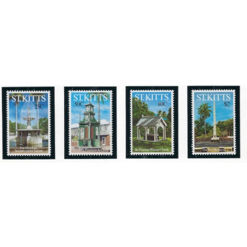 St Kitts 343-46 MNH 1992 Landmarks (ad1522)