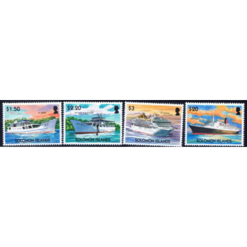 Solomon Is 977-80 MNH 2004 Ships (ad1534)