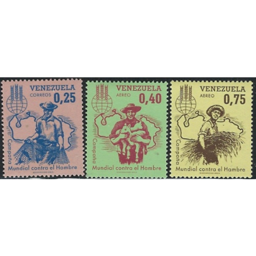 Venezuela 832;C826-27 MNH 1963 set (ad1535)