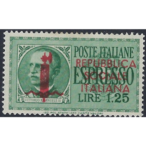 Italian Socialist Rep E1 MH 1944 overprint (ad1611)