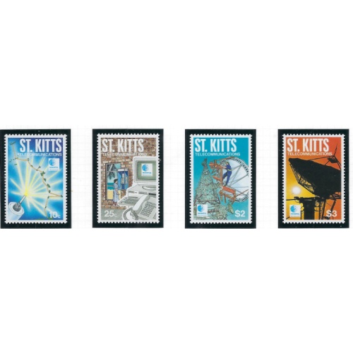St Kitts 394-97 MNH 1995 Telecommunications (ad1618)