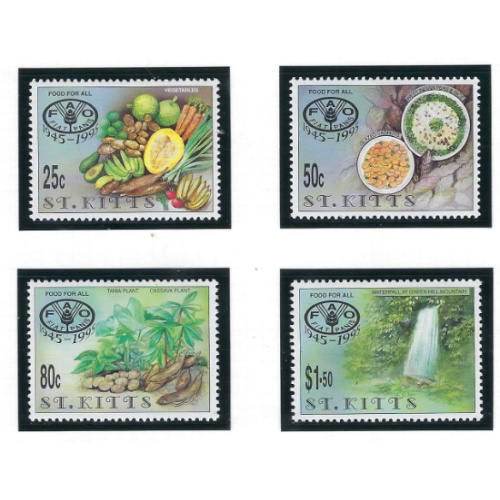 St Kitts 402-05 MNH 1995 Food For All (ad1621)