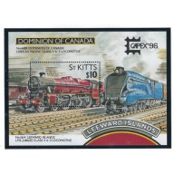 St Kitts 408 MNH 1996 Trains (ad1623)