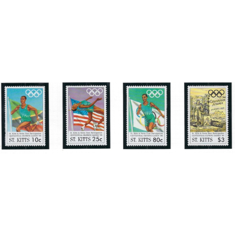 St Kitts 409-12 MNH 1996 Olympics (ad1624)