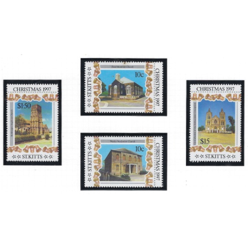 St Kitts 430-33 MNH 1997 Christmas (ad1667)